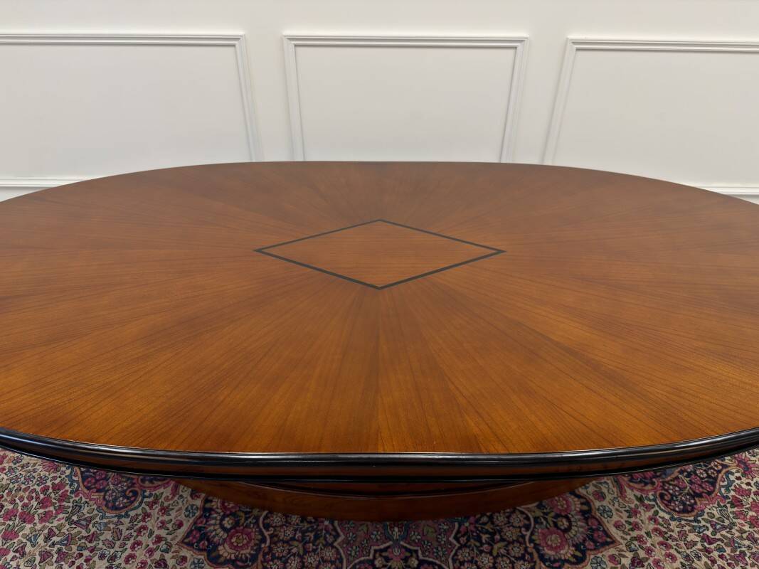 English Globe Wernicke Style Art Deco Conference Table