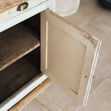 Buffet parisien patiné bleu gris