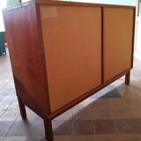 Bahut low teak vintage 80s