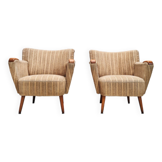 2x mid century armchairs