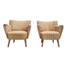 2x mid century armchairs