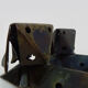 Pair of cast iron wall sconces with articulated arm, dog shape. Vintage