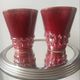 Pair of Art Deco asymmetrical red oxblood ceramic vases