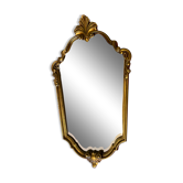 Miroir coquille doré Louis XV 1960