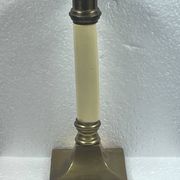 Old gold brass candle holder 20 cm