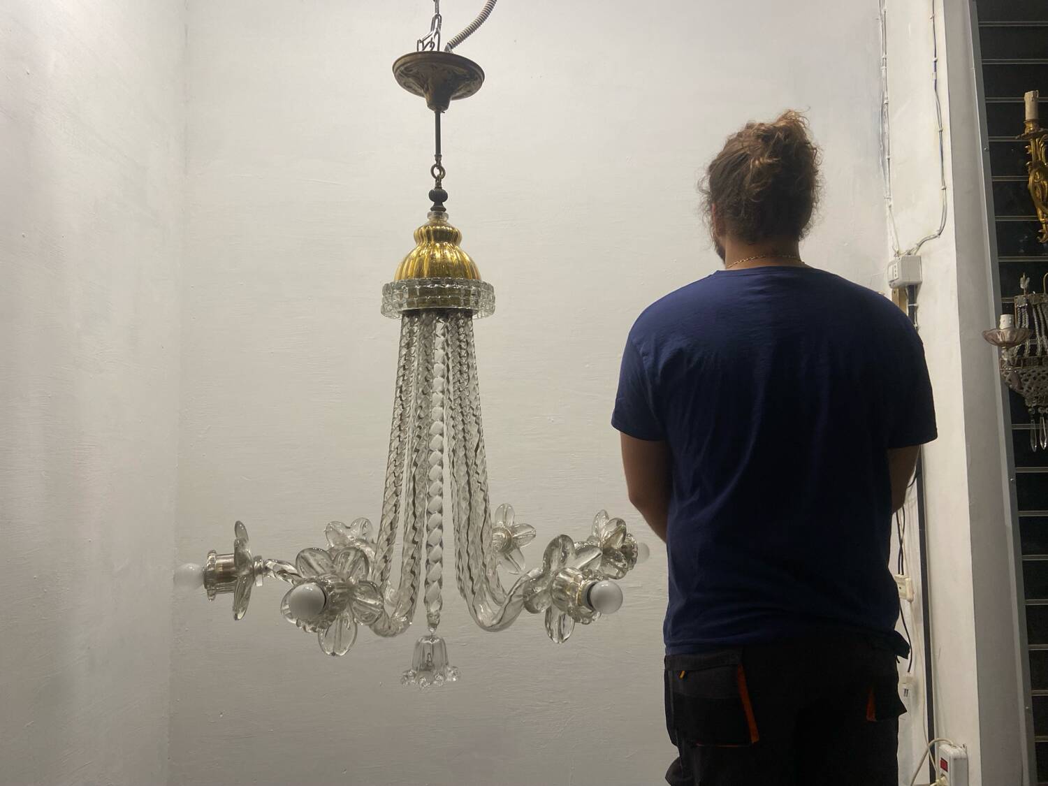 Art Deco Murano Glass Chandelier 1920/40’s
