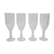 Set 4 verres champagne