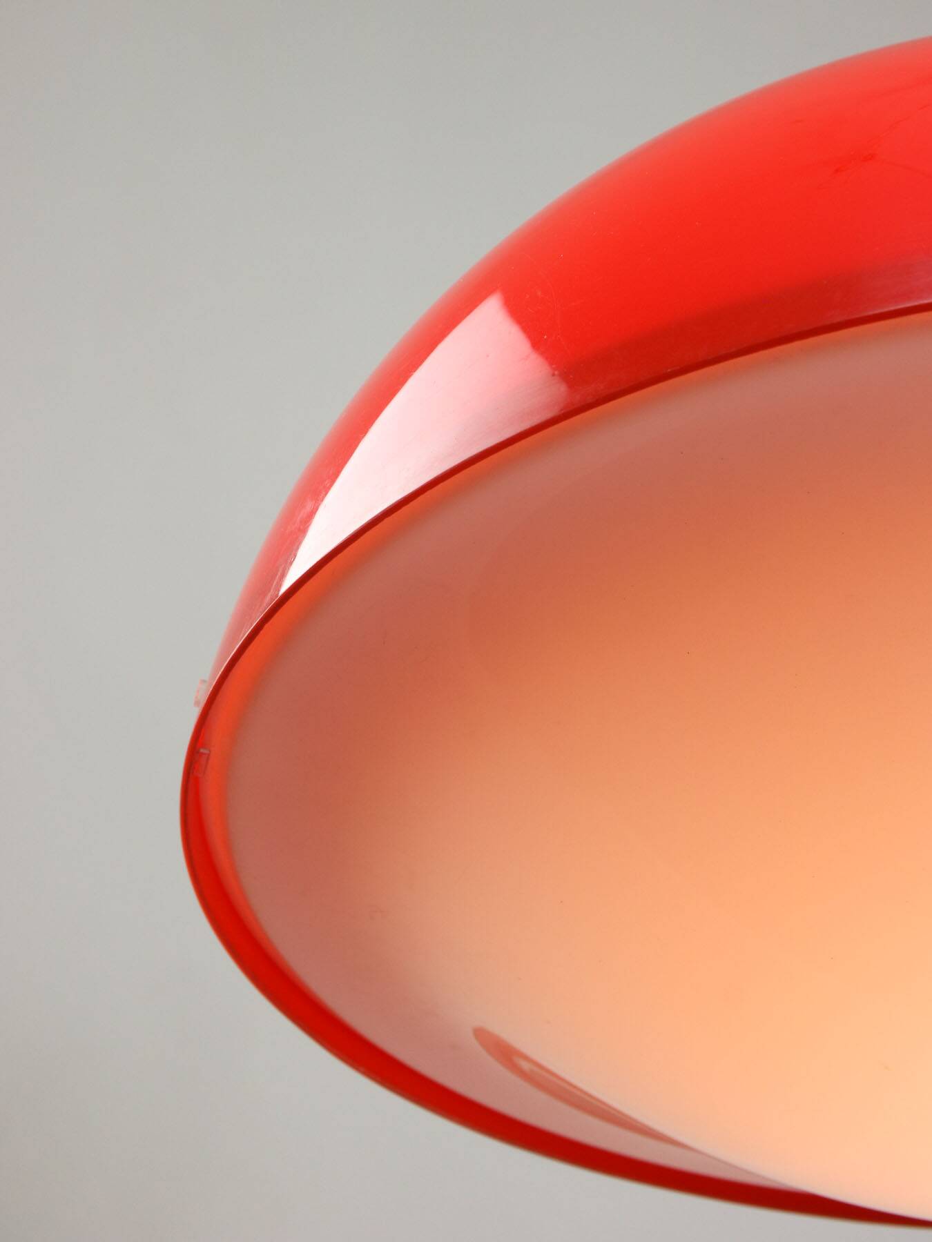 Italian Space Age Pendant in Plexiglass and Chrome, 1970s