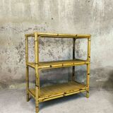 Vintage rattan shelf