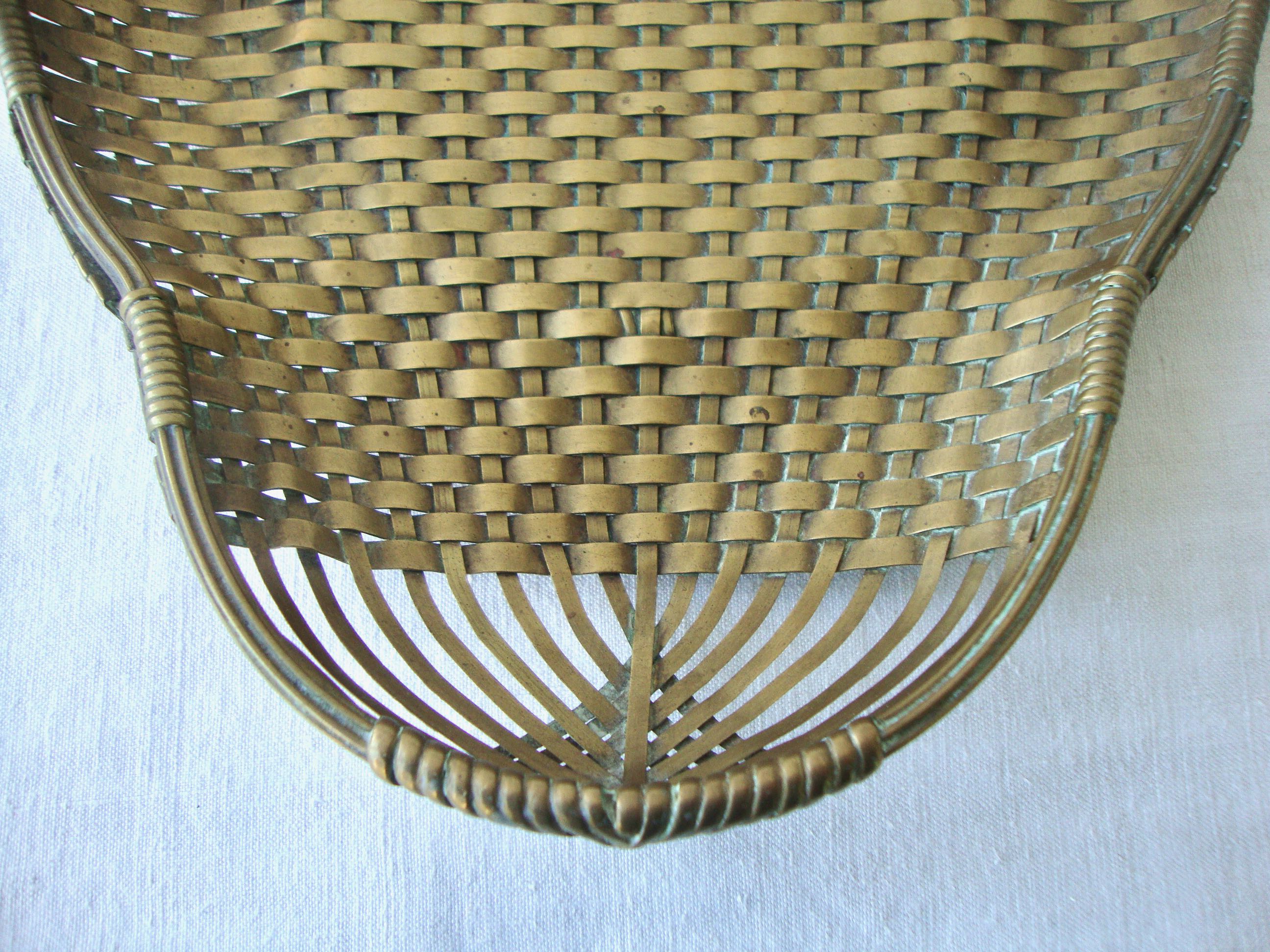 Brass basket or fruit basket