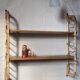 Removable wall shelf in rattan – 1960s vintage