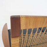 Hans Olsen for Brdr Juul Kristensen, rattan backed sofa, Denmark 1950s