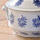 Large 19th-century tureen signed St Uze St Vallier, steel earthenware
