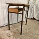 Bureau d'écolier 1950 une place taille adulte avec casier