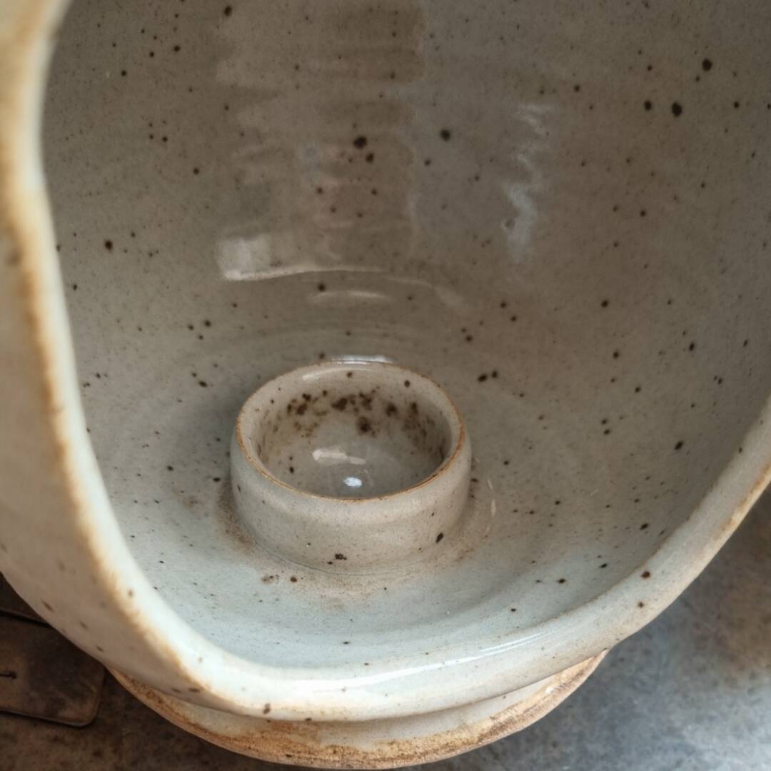 Owl stoneware tea light holder