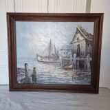 Vintage signed oil painting and unique artwork by Florence Wilkins Furst