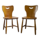 A pair of Swedish dining chairs 1950's