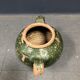 Dark green jug enamelled
