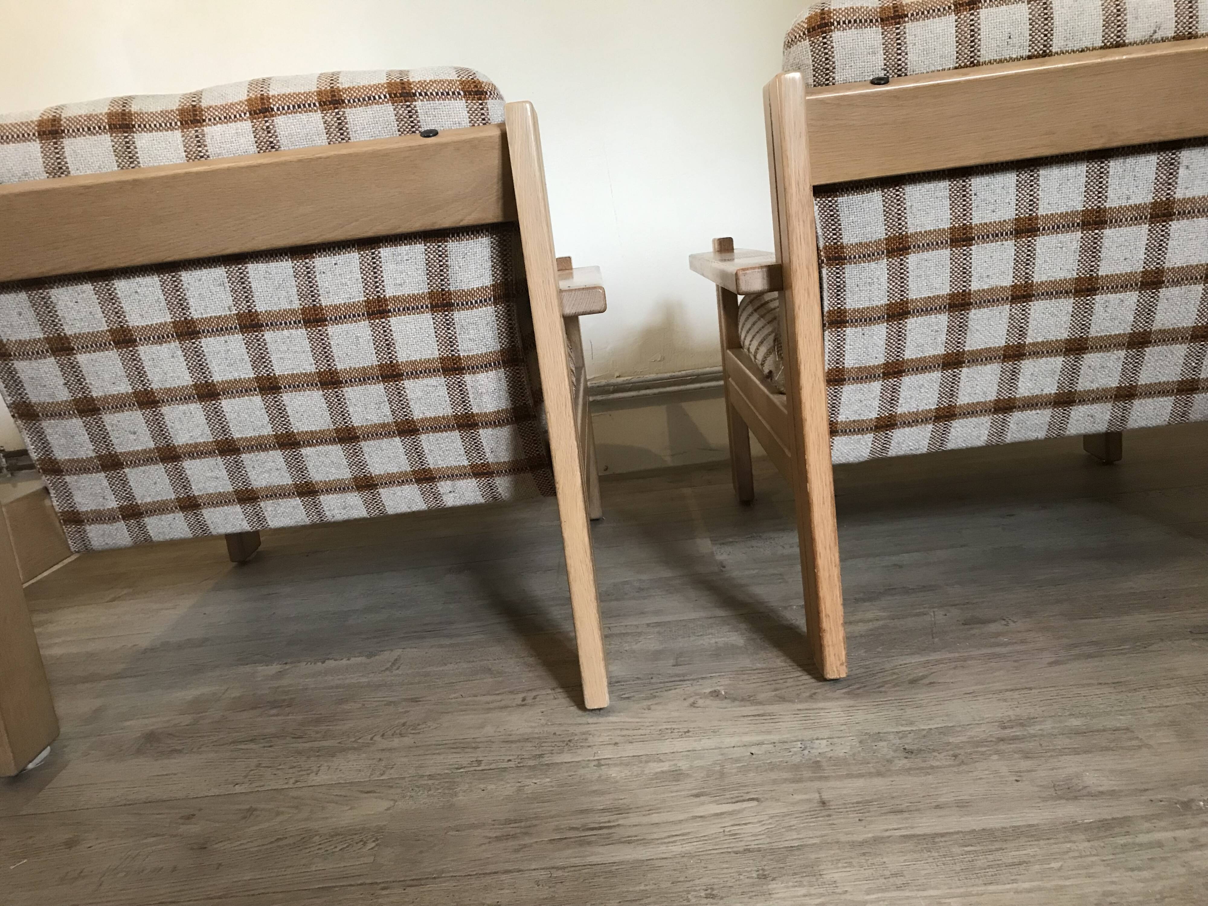 Pair of brutalist armchairs circa 1980's