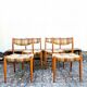 Chaises scandinaves tissu