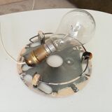 Vintage 60s ceiling light in milky white opaline