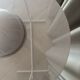 Vintage IKEA LYRIK Pendant Lamp | Soft Pink Perforated Metal | 1984 Scandin