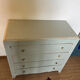 Vintage art deco wood chest of drawers
