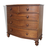 Mahogany veneer curved, English work, circa 1840