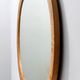 Oval Vintage Wall Mirror with Ash Root Frame, Italy