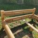 Vintage bed 160x200 and 2 bamboo bedsides