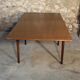 Extendable dining table "flip-top"/"wallet" Scandinavian vintage teak by Nils Jonsson for TROEDS