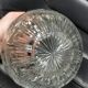 Vintage Ball Vase in Cut Crystal Violetta , Poland