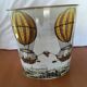 Waste paper basket Metal decor Hot air balloons