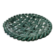 Large woven green ceramic bowl from the 1950s in Massier style - D 30