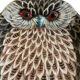 Vide poche hibou vintage peint à la main