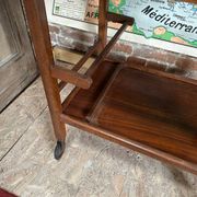 Bar - antique serving trolley on wheels