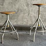 Pair of BAO workshop stools, 1950s