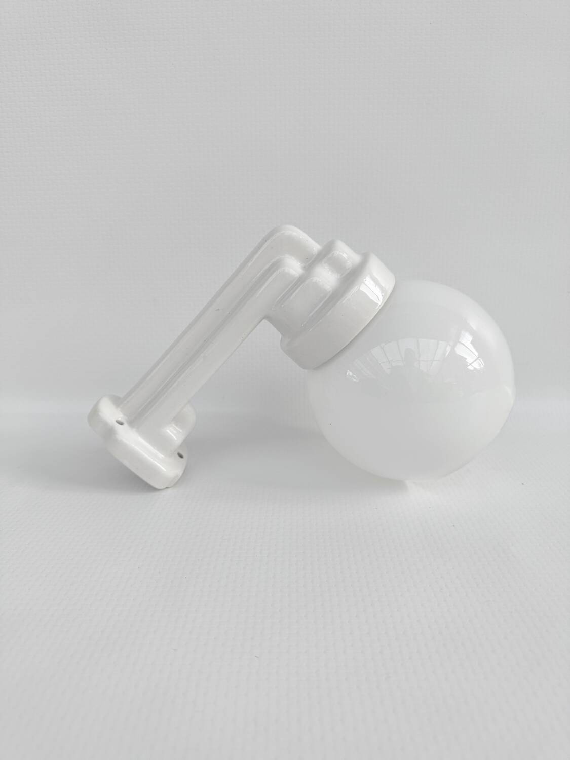 Antique art deco porcelain wall light