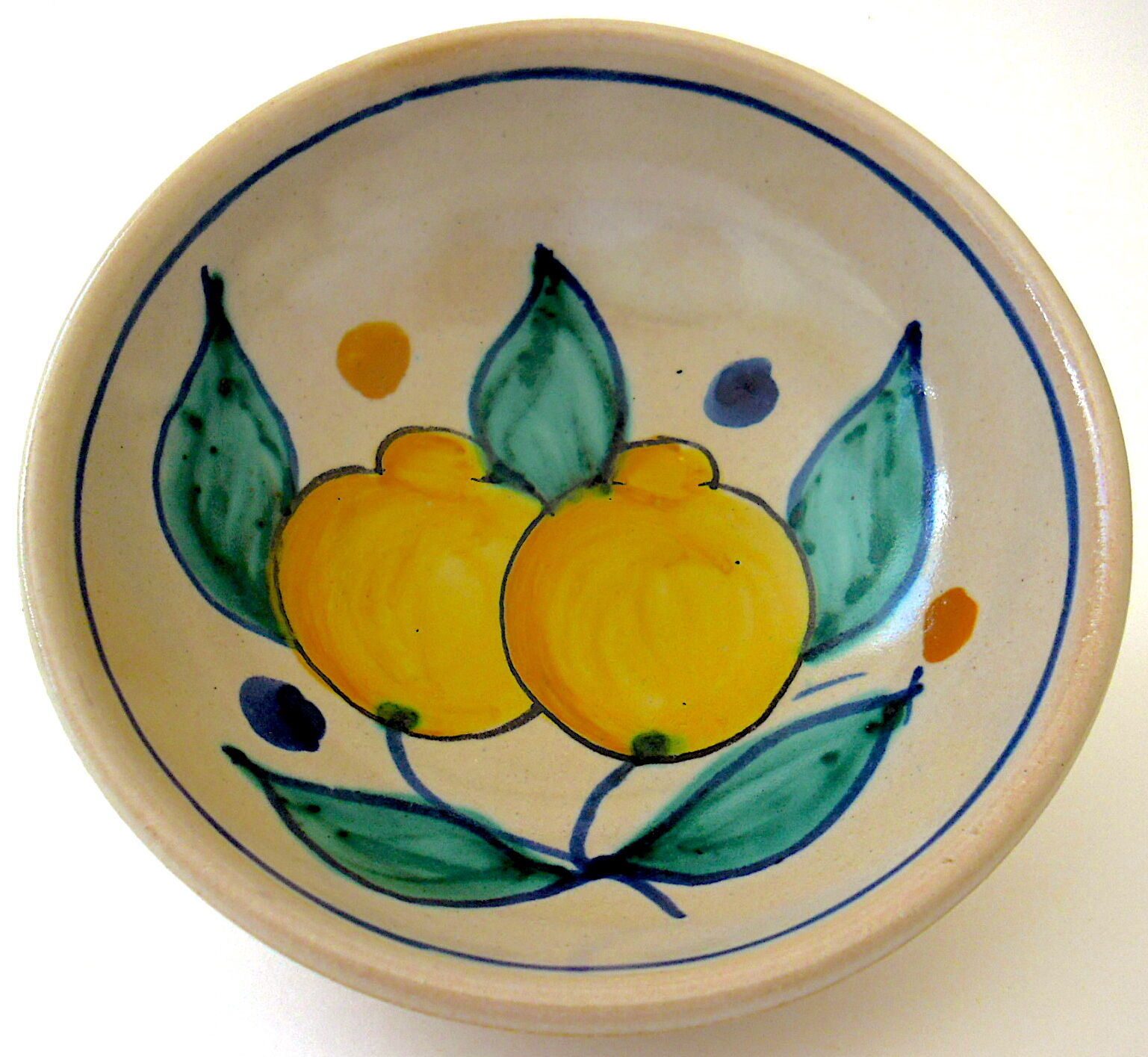 Pair of Sicilian earthenware sorbets