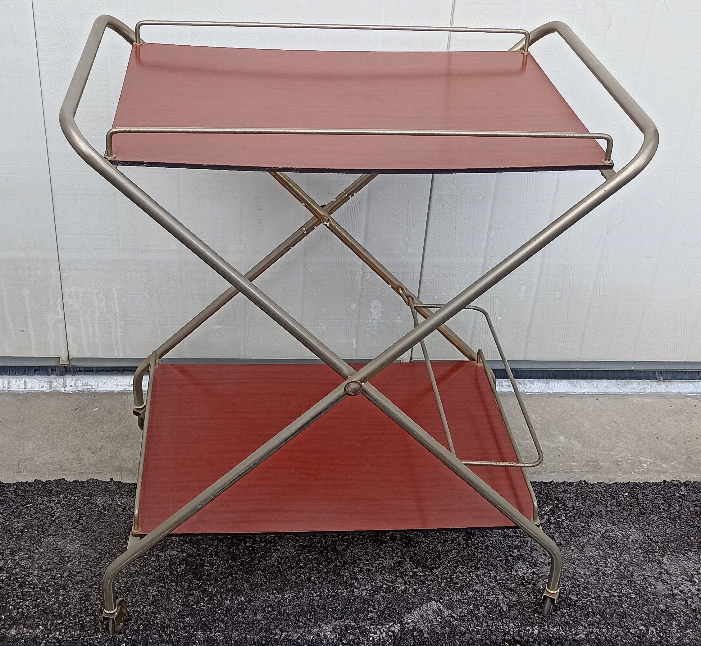 Dessert / bar in formica and steel 60s-70s