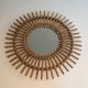 Small rattan mirror