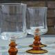 Ochre stemmed glasses from the 70s
