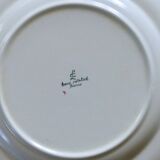 10 flat plates from the Longchamp "Nemours" collection, hand-painted.