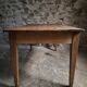 Table à manger rustique de ferme française, deux tiroirs, années 1920–1940