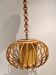 1960s vintage rattan pendant light
