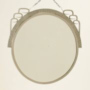 Art Deco Mirror With Hand-Forged Iron Frame, Belgium, 1920s