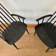 Armchair with armrests and Scandinavian bridge slats