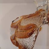 Murano glass pendant light with 6 petals