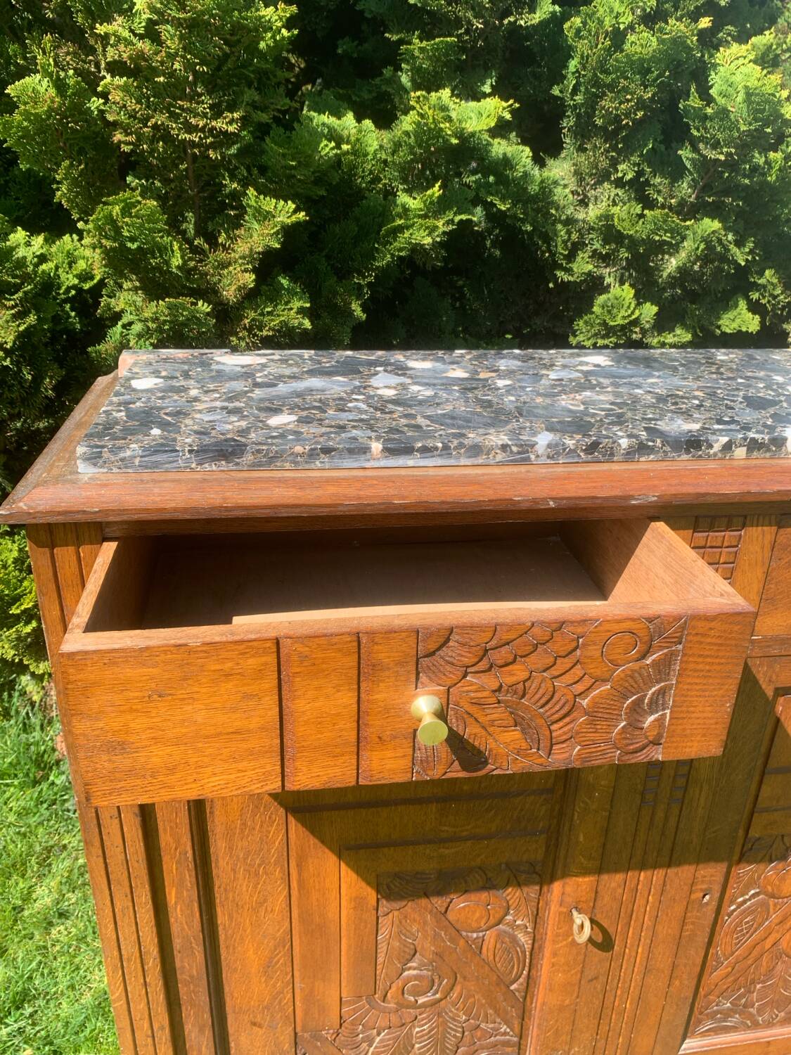 Art Deco oak sideboard
