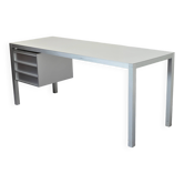 Brushed aluminum desk by MDF Italia